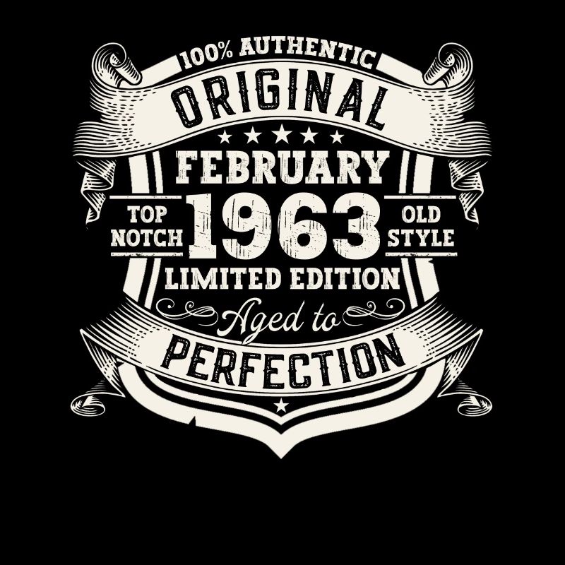 February born 1963 60th birthday gift man