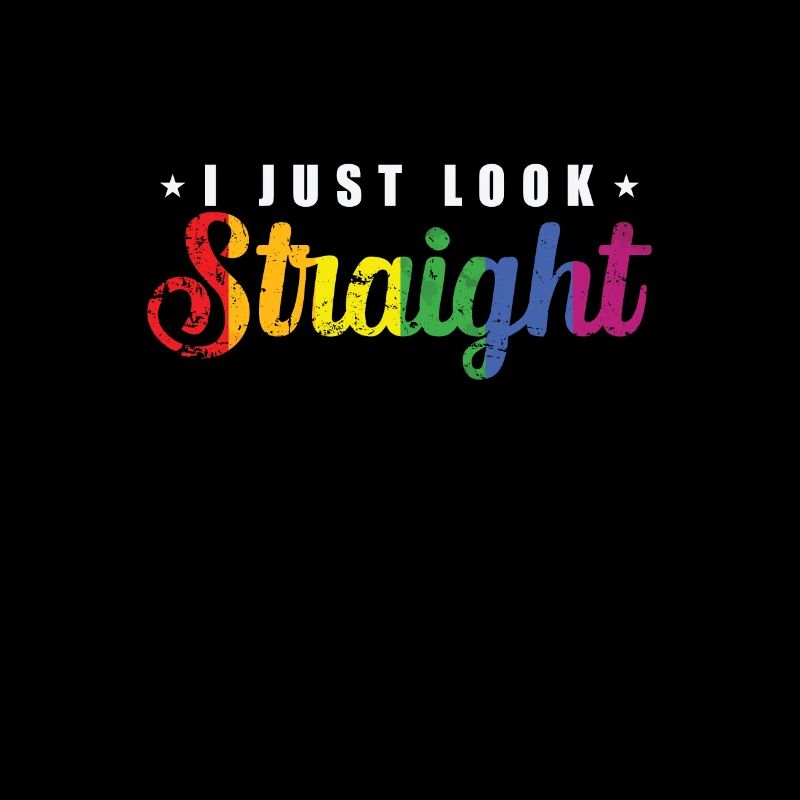 Je regarde juste droit LGBT Rainbow Pride
