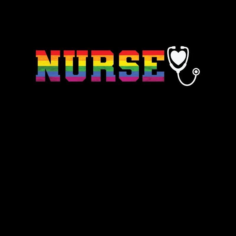 Nurse LGBT Rainbow Colors Pride