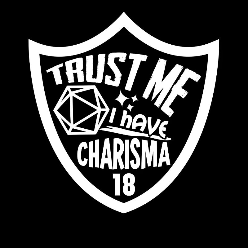 Charisme sur table RPG D20 Cube