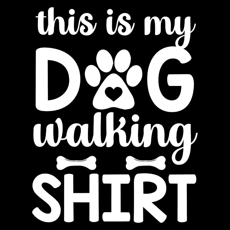 Das ist mein Hundewanderhemd - Pfote und Knochen