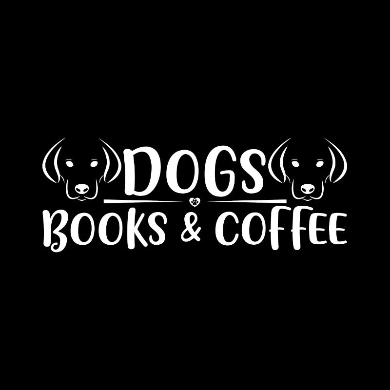 Hunde Bücher und Kaffee - Hunde
