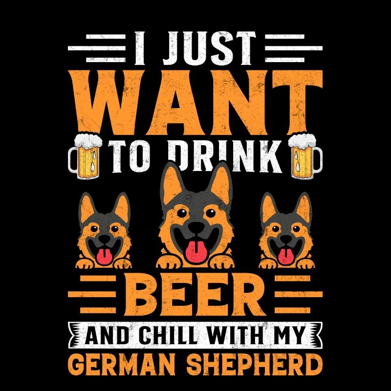 Ich möchte einfach nur Bier mit meinem Deutschen Schäferhund trinken