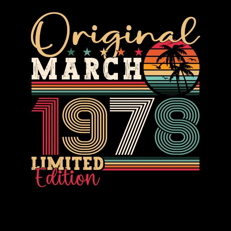 45e anniversaire Mann Original March Né en 1978