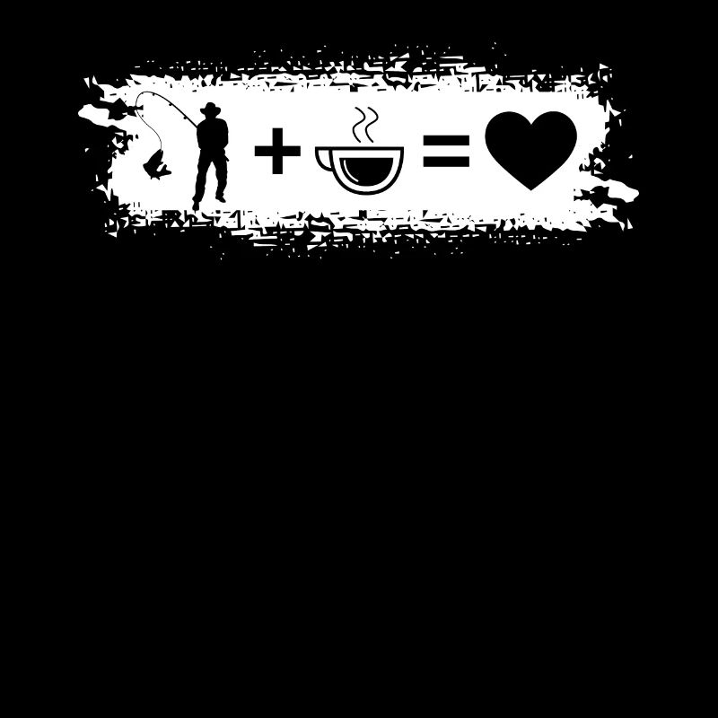 Grunge Rectangle - Coeur - Café - Pêche -