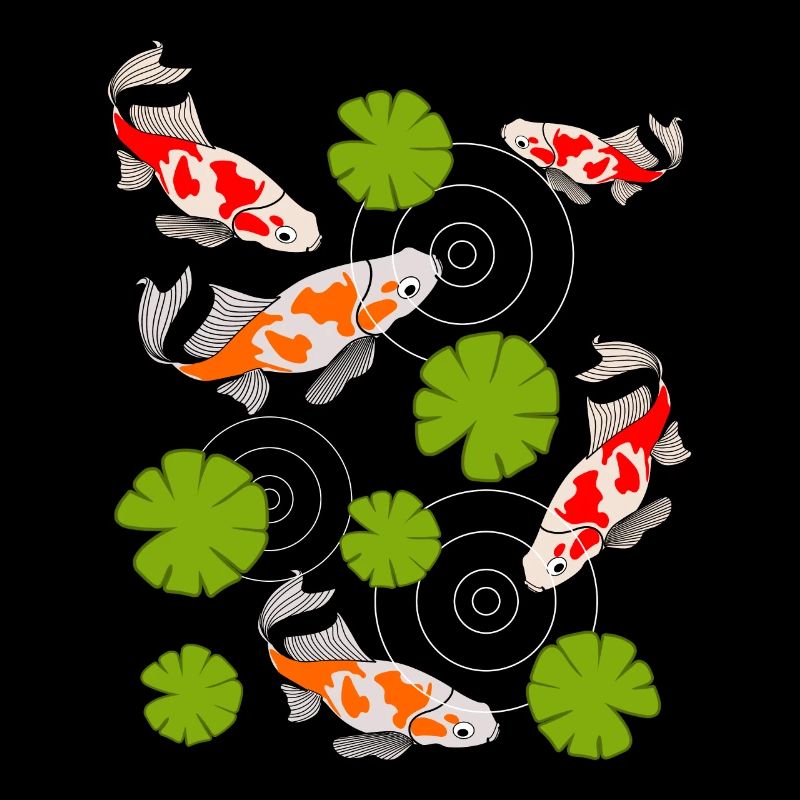 Koi Karpfen Teich Kois