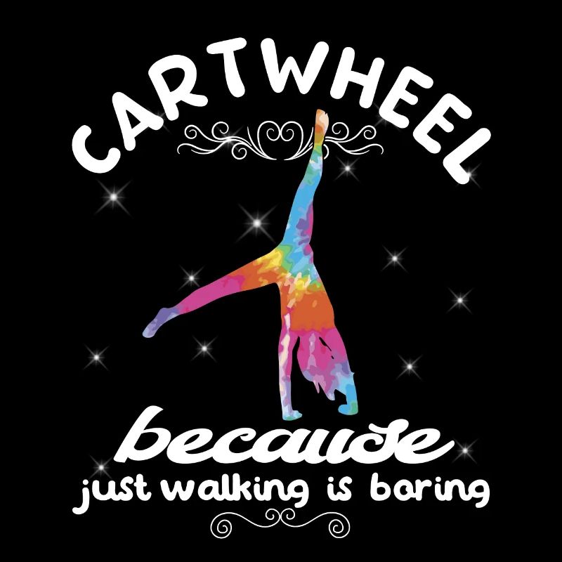 Cool gymnastics acrobatic cart wheel