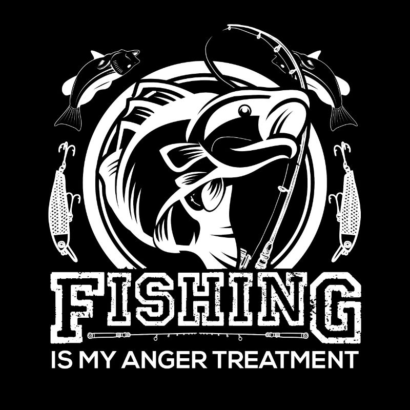 La pêche est mon traitement de colère -