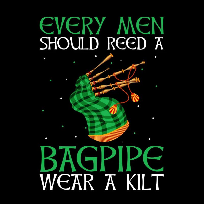 Bagpipe design for Scotland pride and bagpipes