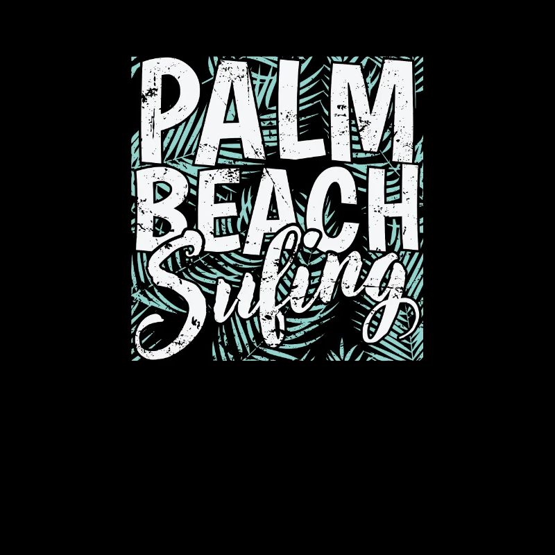 Palm Beach Surfing Tree Holiday Environment