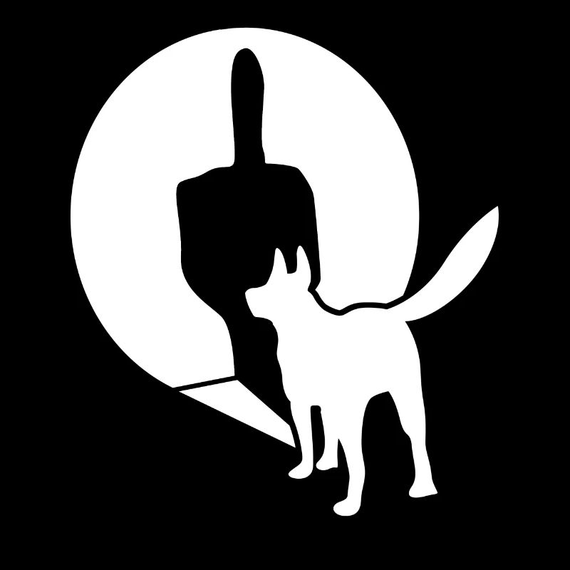 Weißer Schäferhund Mittelfinger