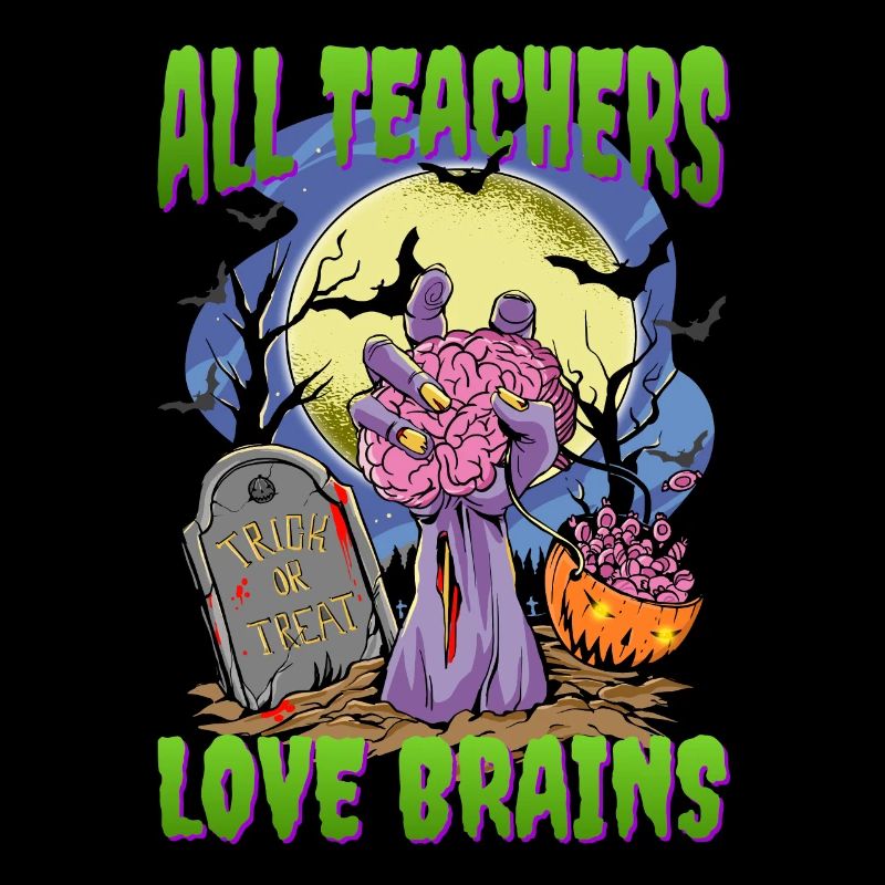 Tous les enseignants aiment les enseignants de zombies cérébraux