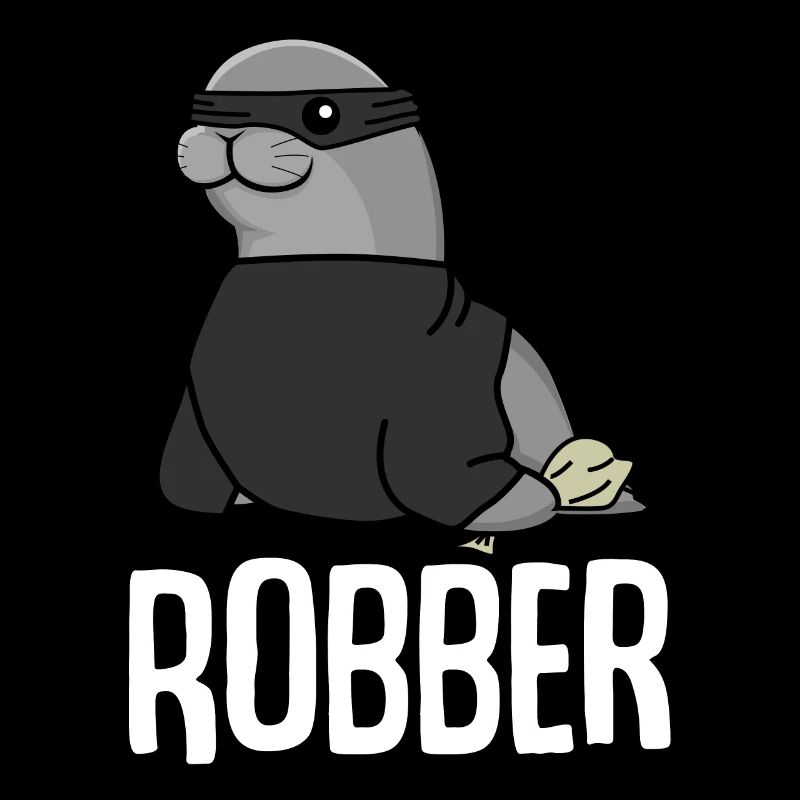 seal, thief, robber, burglar, seal;
