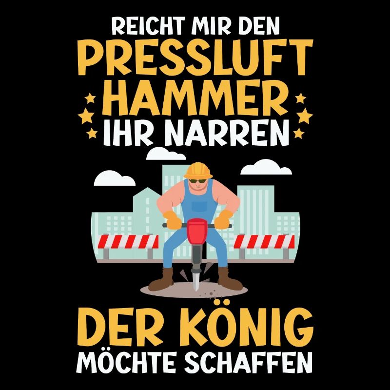 Reicht Mir den Presslufthammer Straßenbauarbeiter