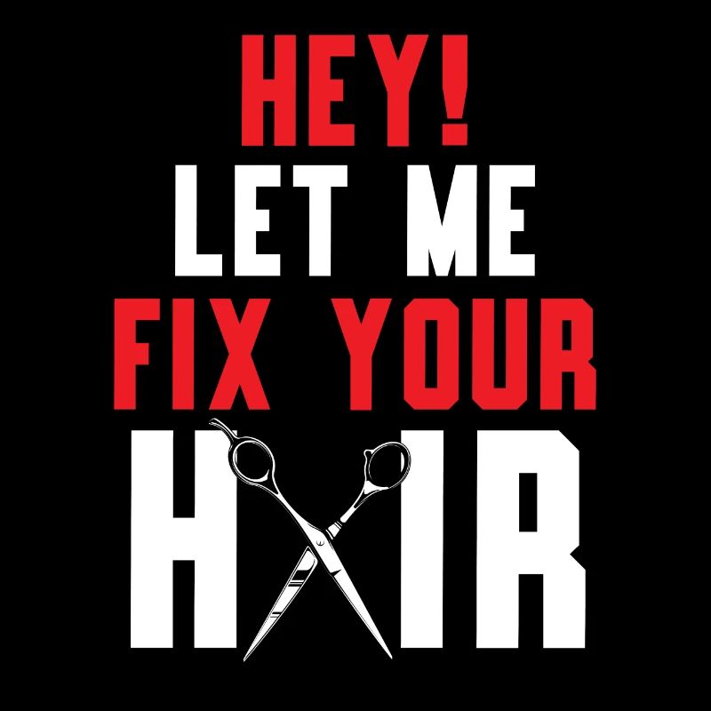Hé, laisse-moi réparer ton coiffure coiffeur