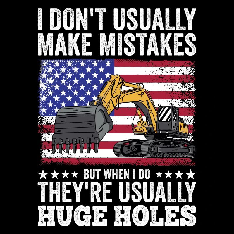 Retro Excavator Slogan Excavator Driver Construction Site