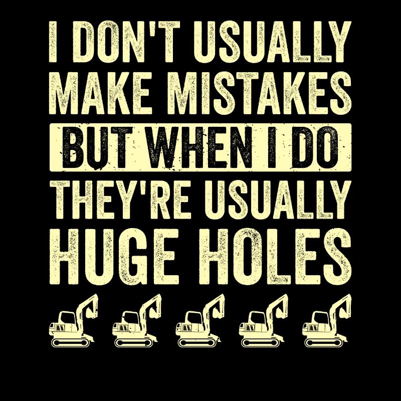 Retro Excavator Slogan Excavator Driver Construction Site