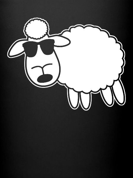 Sheep with sunglasses