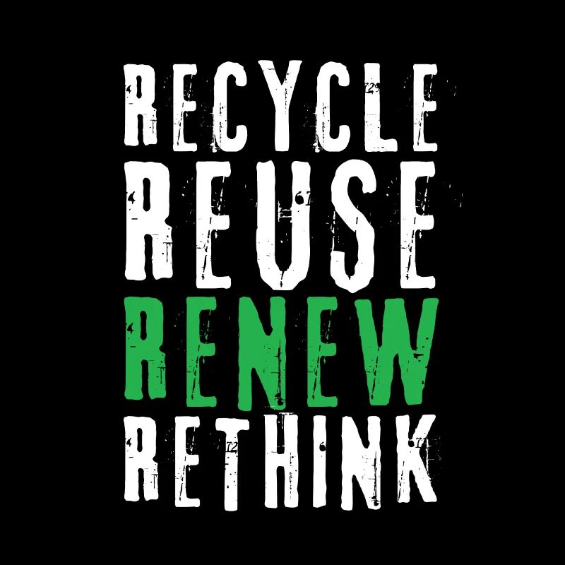 Recycle Réutiliser Renew Rethink Wind Turbine - Wind
