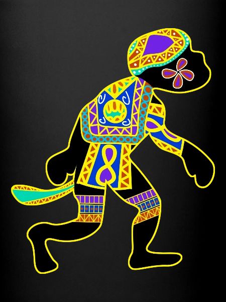 Singe avec motifs Singe