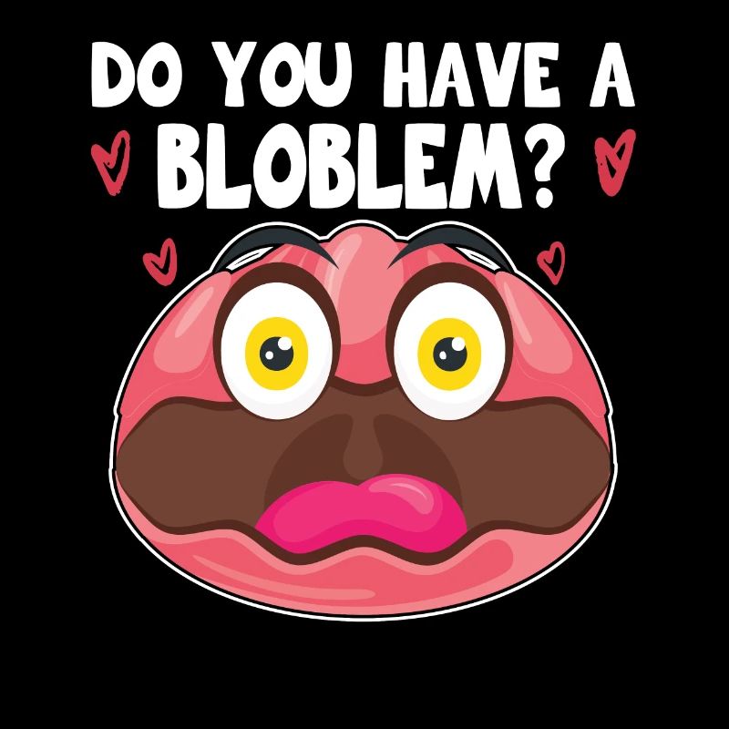 Costume de Blobfish - Visage de poisson Blob laid -