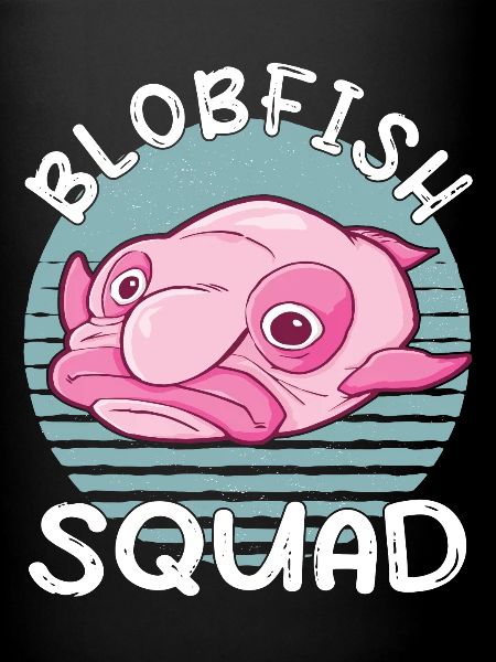 Costume de Blobfish - Visage de poisson Blob laid -