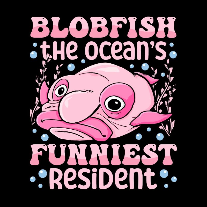 Blobfish Kostüm - Hässliches Blob Fischgesicht -