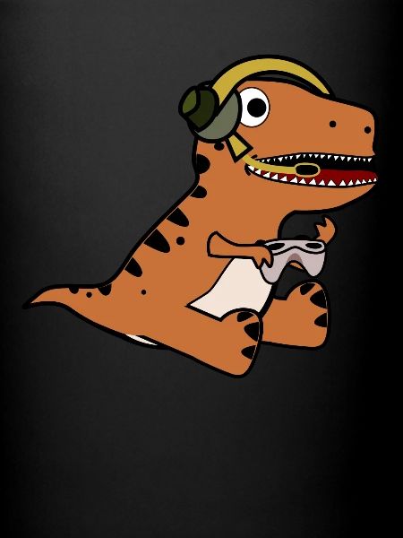 Gamer Dinosaur Gaming