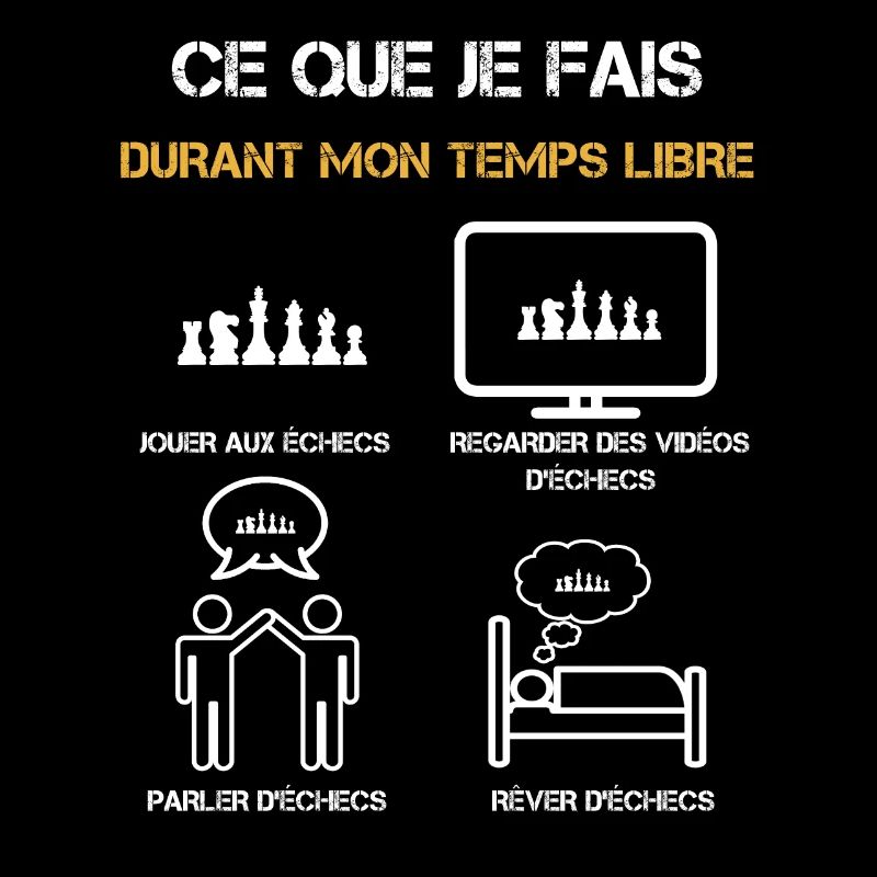 échecs temps libre humour