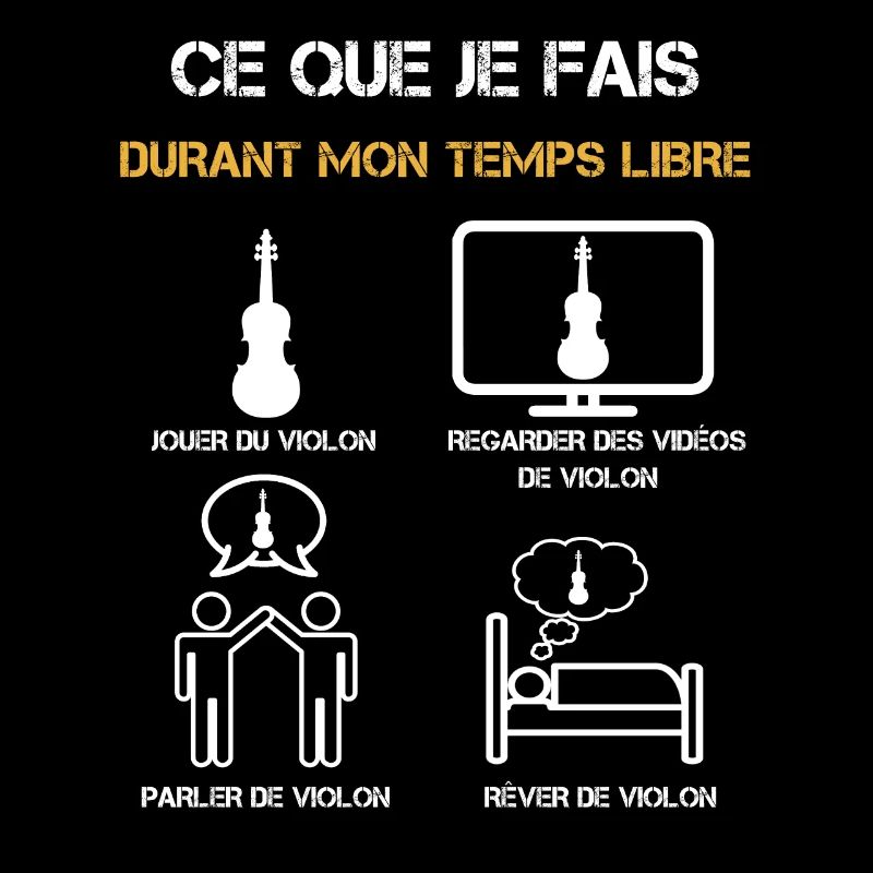 violon temps libre humour