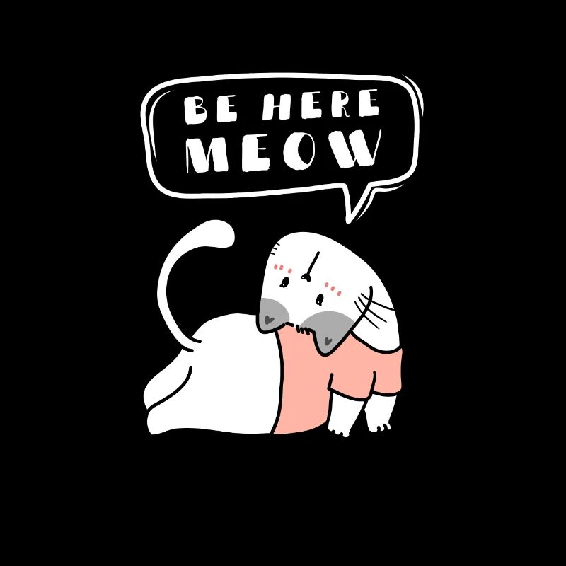 Chat de yoga - Be Here Meow