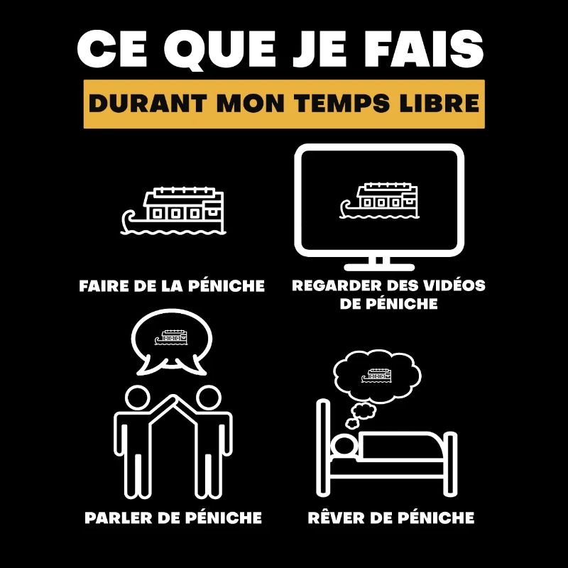 péniche durant temps libre