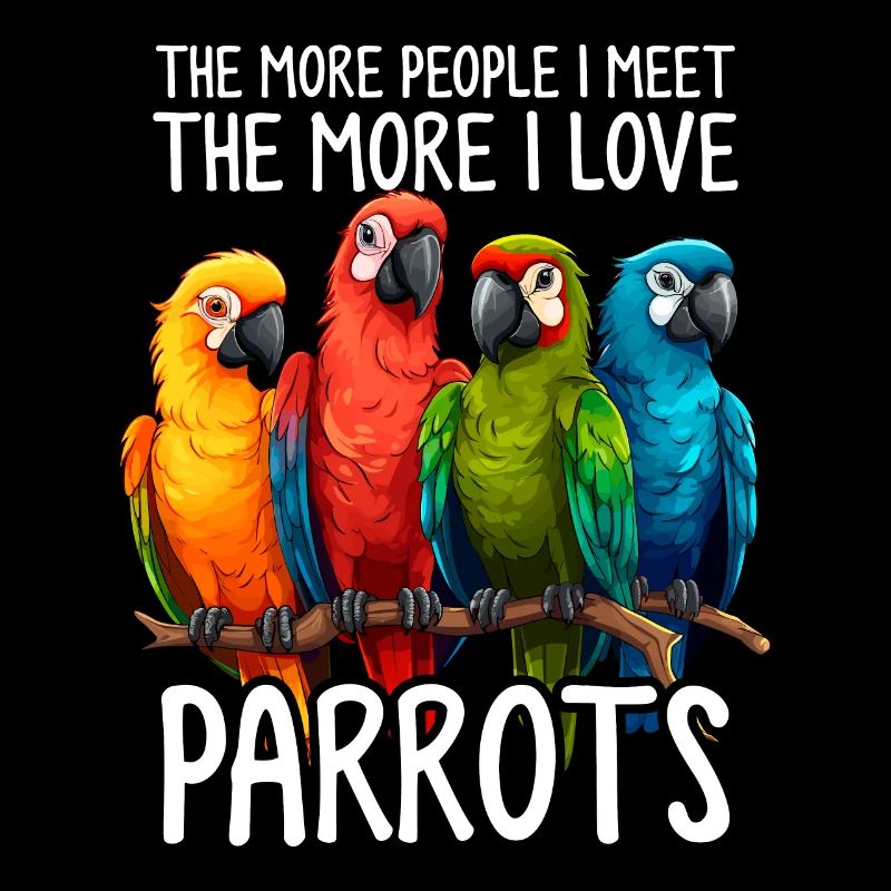 Oiseaux Perroquet Antisocial Drôle Perroquet Introverti