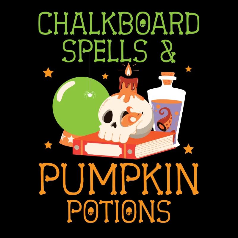 Chalkboard Magic & Pumpkin Potions Halloween