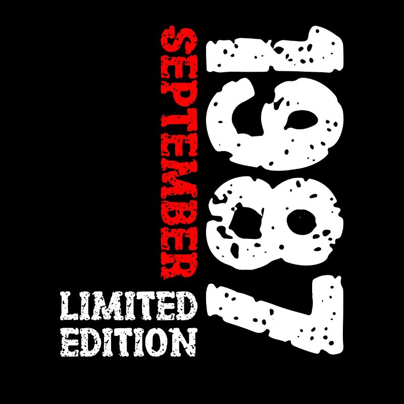 1987 September Limited Edition 36. Geburtstag Deko