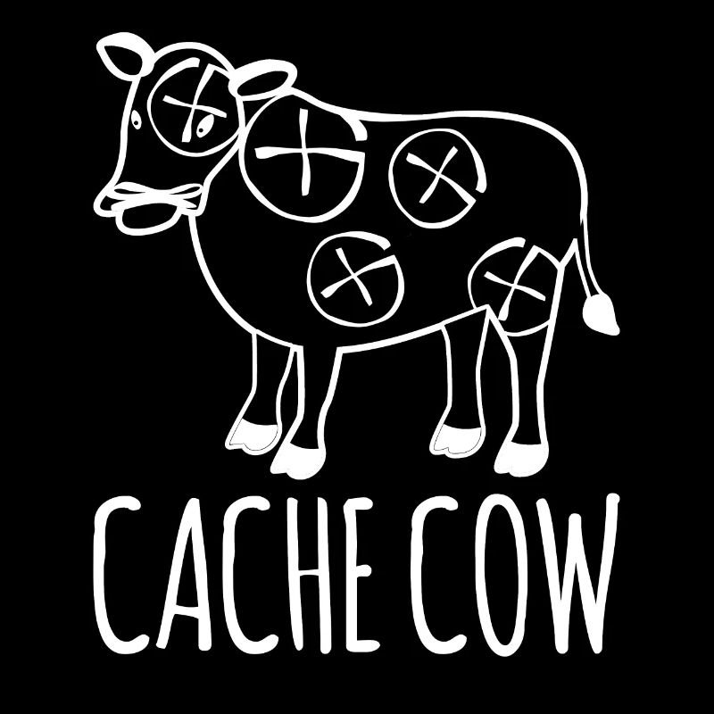 Geocacher Cache Vache Chasse au trésor Geocache