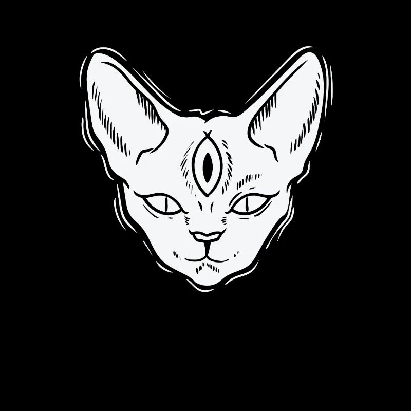 Chat d’horreur de style gothique