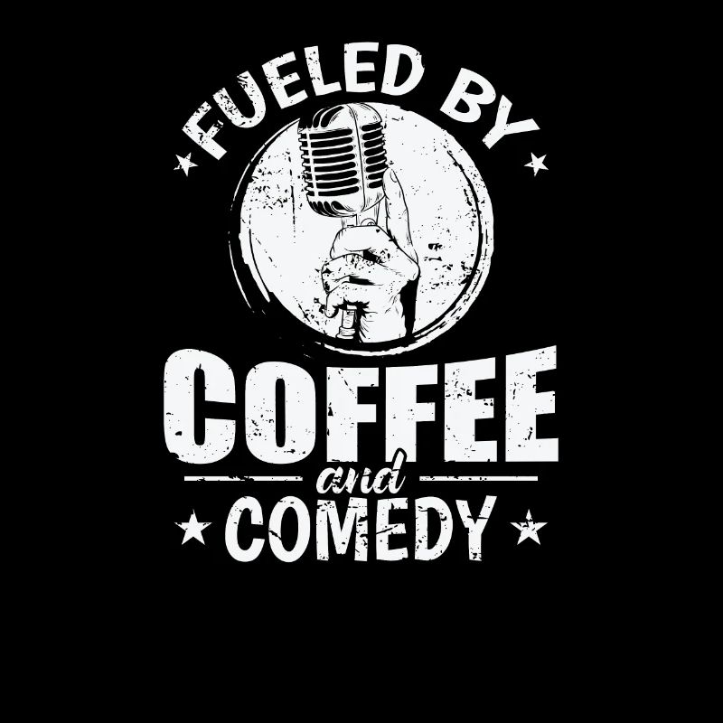 Alimenté par le café et l’humour comique Witz
