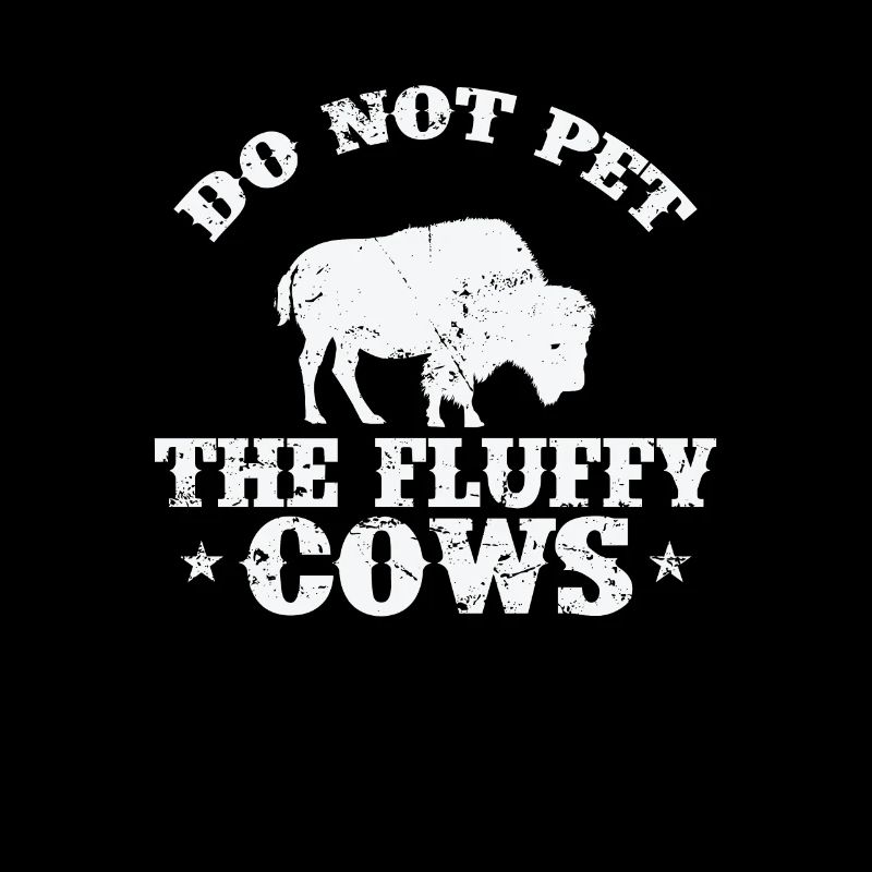 Ne caressez pas l’animal Bison Fluffy Cows