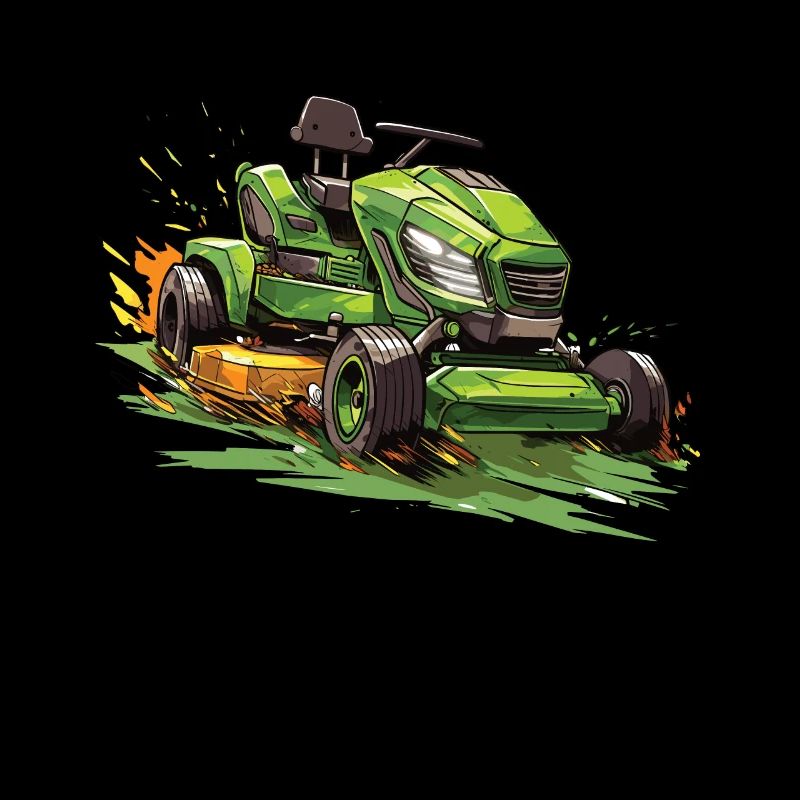 Funny lawn mower