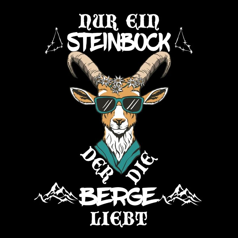 Nur ein Steinbock der die Berge liebt Sternzeichen