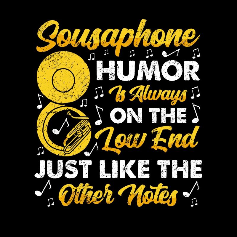 Funny Sousaphone Brass Band Player Marching Band