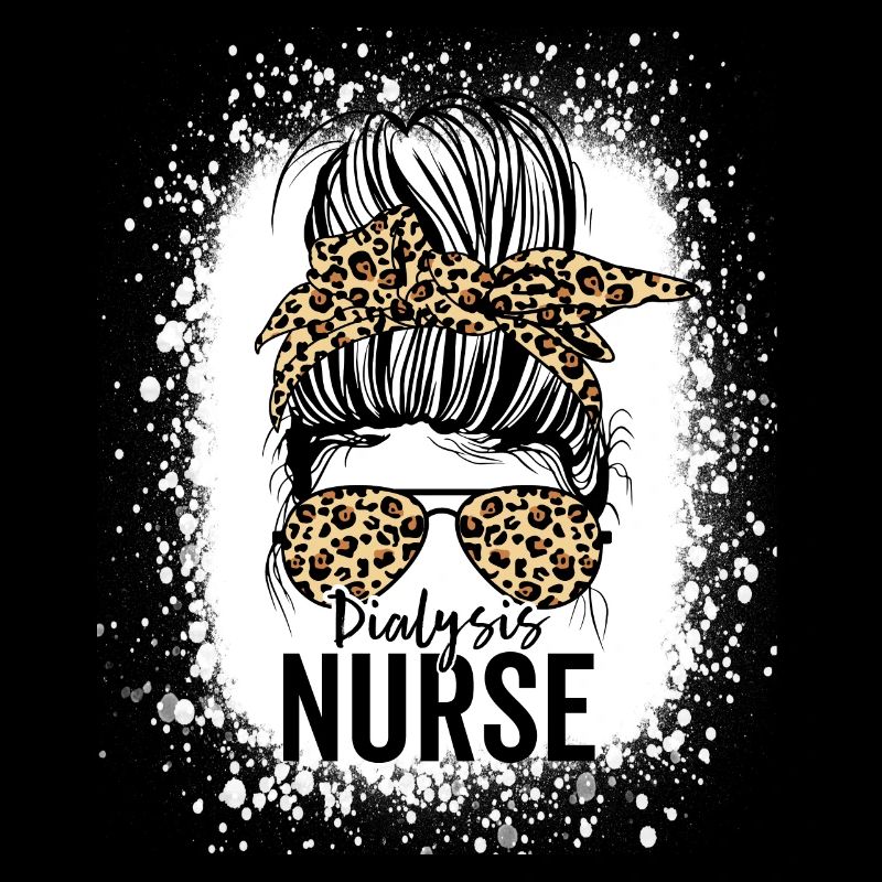 Dialysis Nurse Appreciation Messy Bun Dialysis