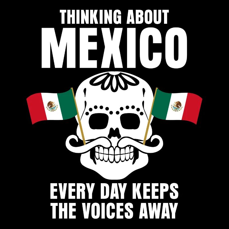 Mexique Drapeau Mexicains Crâne Mexicain
