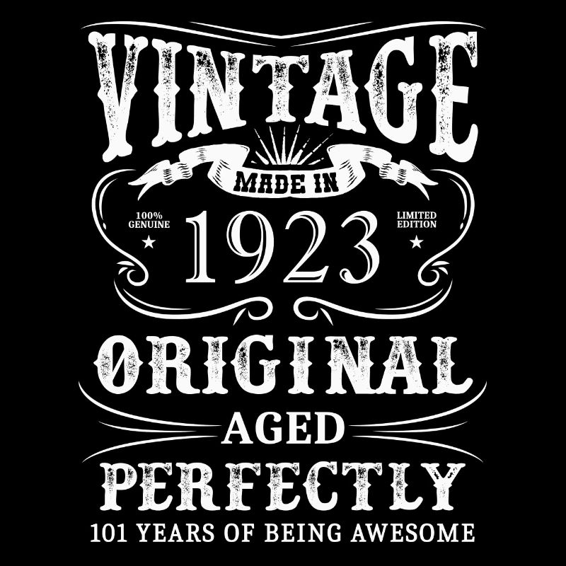 Millésime fabriqué en janvier 1923 101 ans d’existence