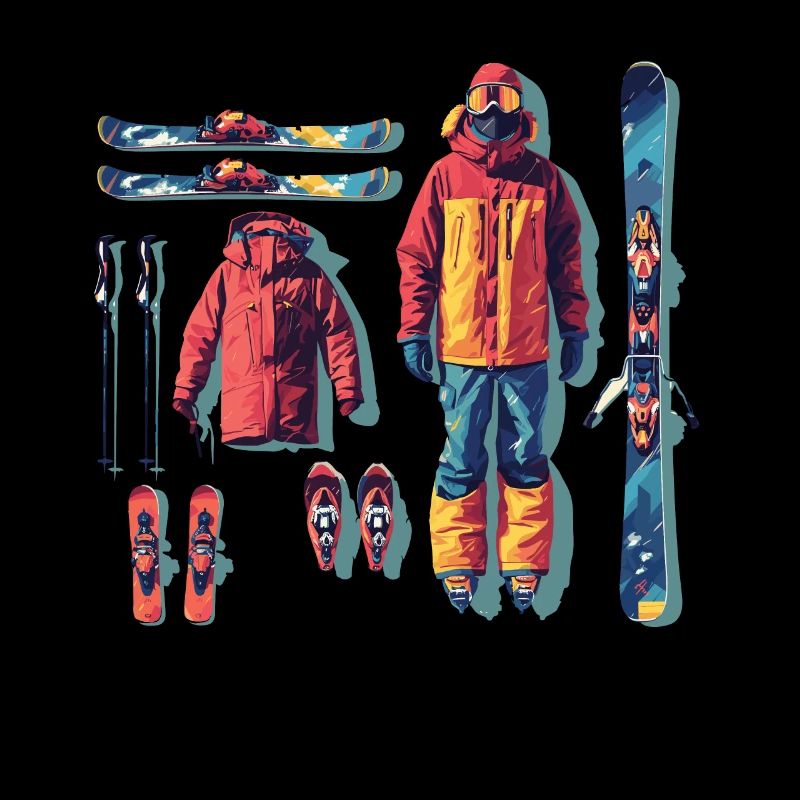 Wintersport Berge Schnee Skifahrer Ski