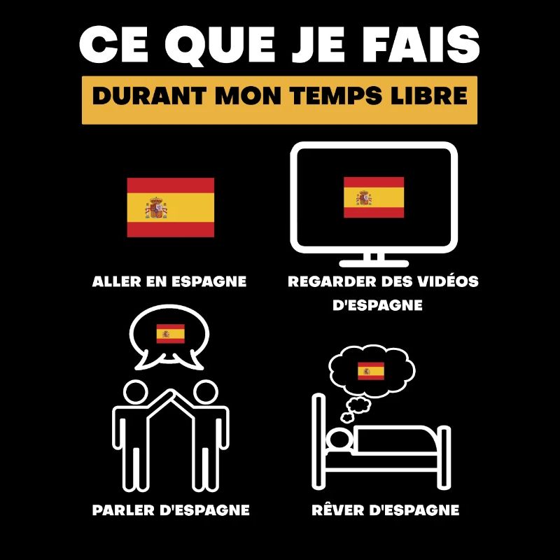 Spanien-Flagge in der Freizeit