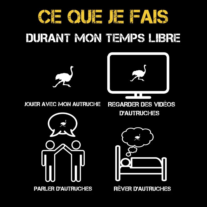 cadeaux temps libre autruche