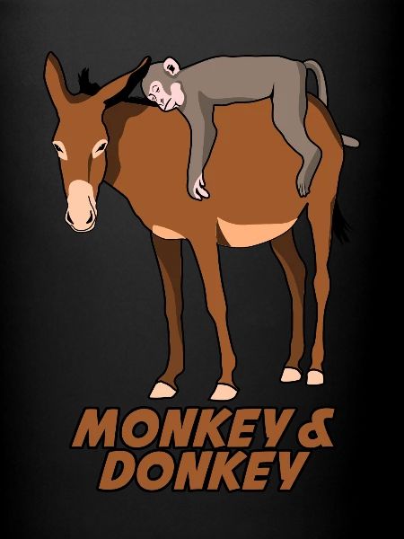 Singe et âne