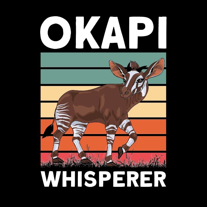 Lustiger Tierpfleger Okapi-liebhaber